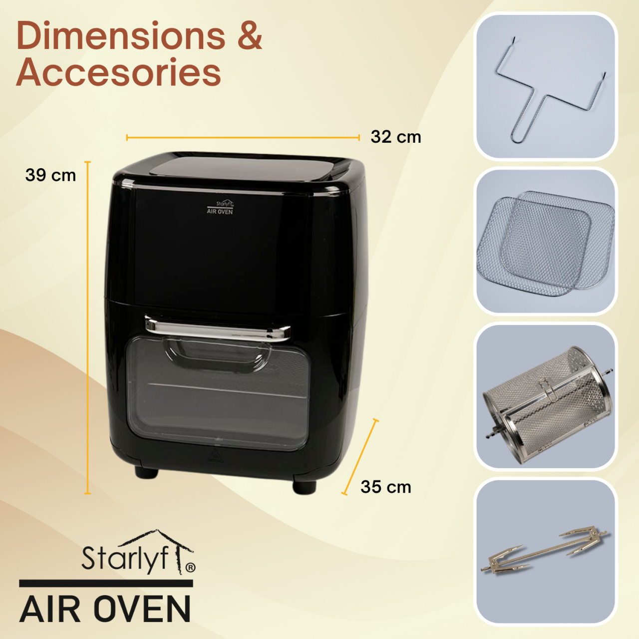 STARLYF AIR OVEN 12 Litros | La Revolución de la Cocina Inteligente